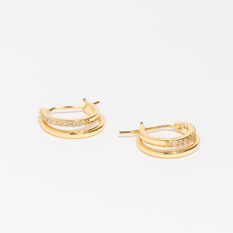 Aliana Double Hoop Earrings-LuckyLeti Jewelry-Gold-Lucky Leti Jewelry