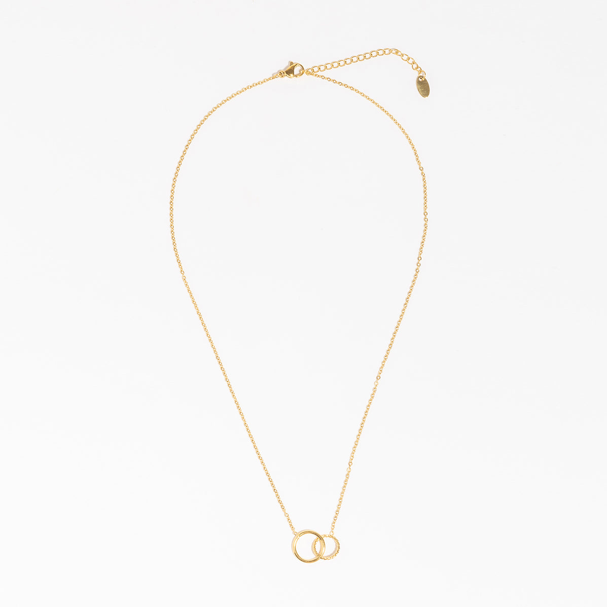 Celeste Interlock Necklace-LuckyLeti Jewelry-Gold-Lucky Leti Jewelry