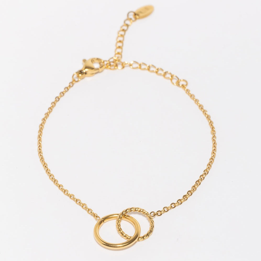 Jolie Interlock Bracelet-LuckyLeti Jewelry-Gold-Lucky Leti Jewelry