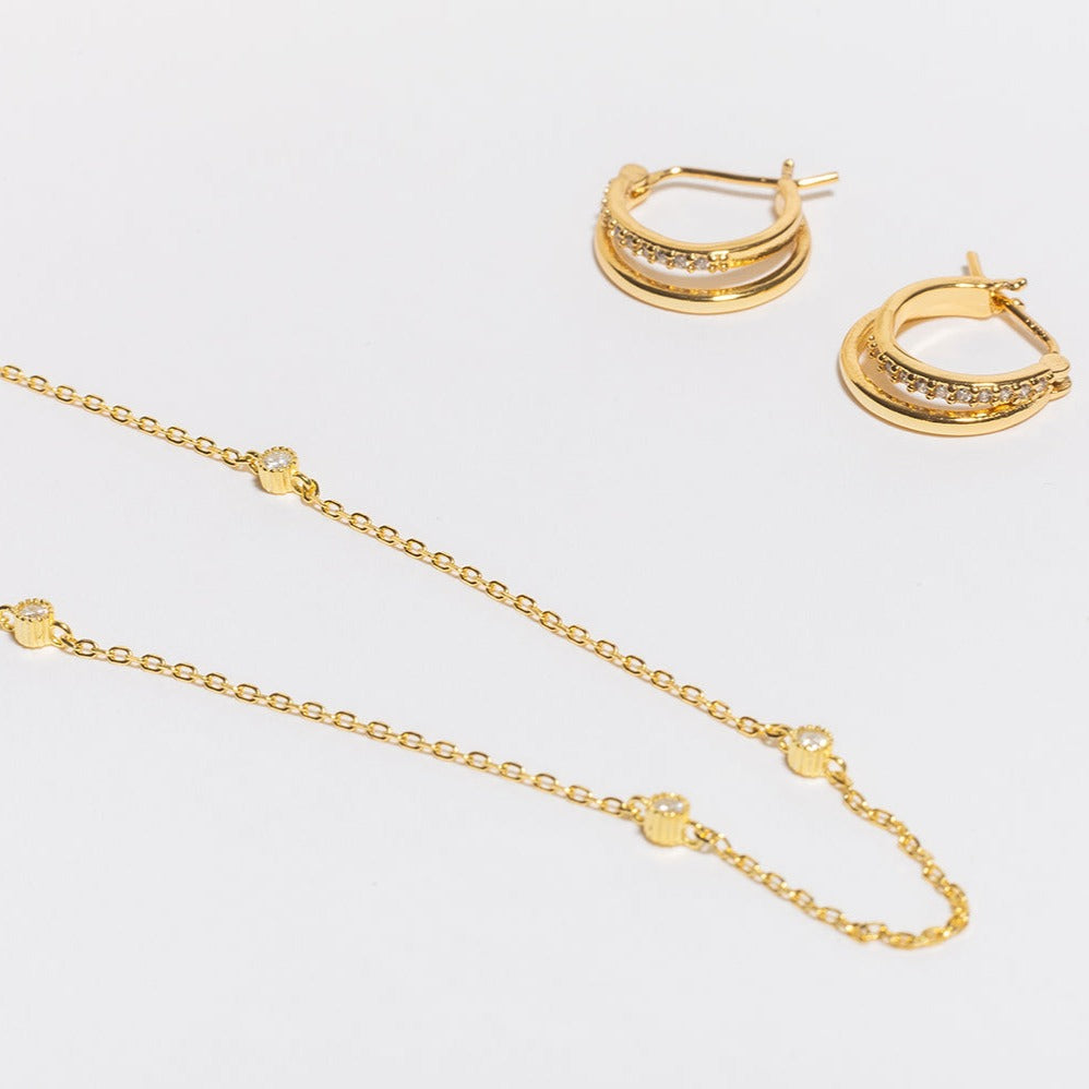 Leandra Necklace-LuckyLeti Jewelry-Gold-Lucky Leti Jewelry