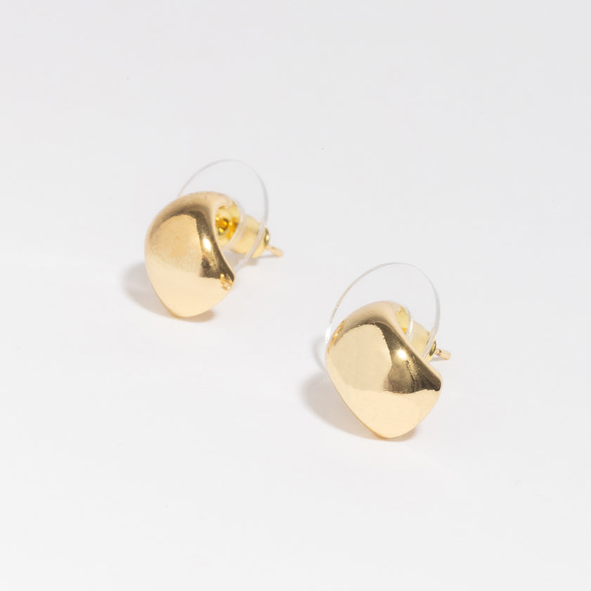 Milena Chunky Earrings-LuckyLeti Jewelry-Gold-Lucky Leti Jewelry