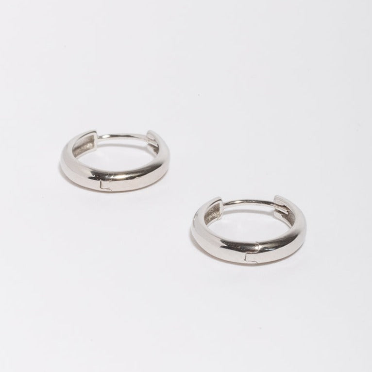 Mini Bold Hoops-LuckyLeti Jewelry-Silver-Lucky Leti Jewelry