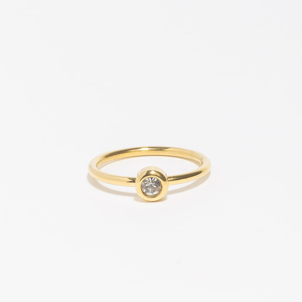 Olya Bezel Ring-Rings-LuckyLeti Jewelry-Gold-5-Lucky Leti Jewelry