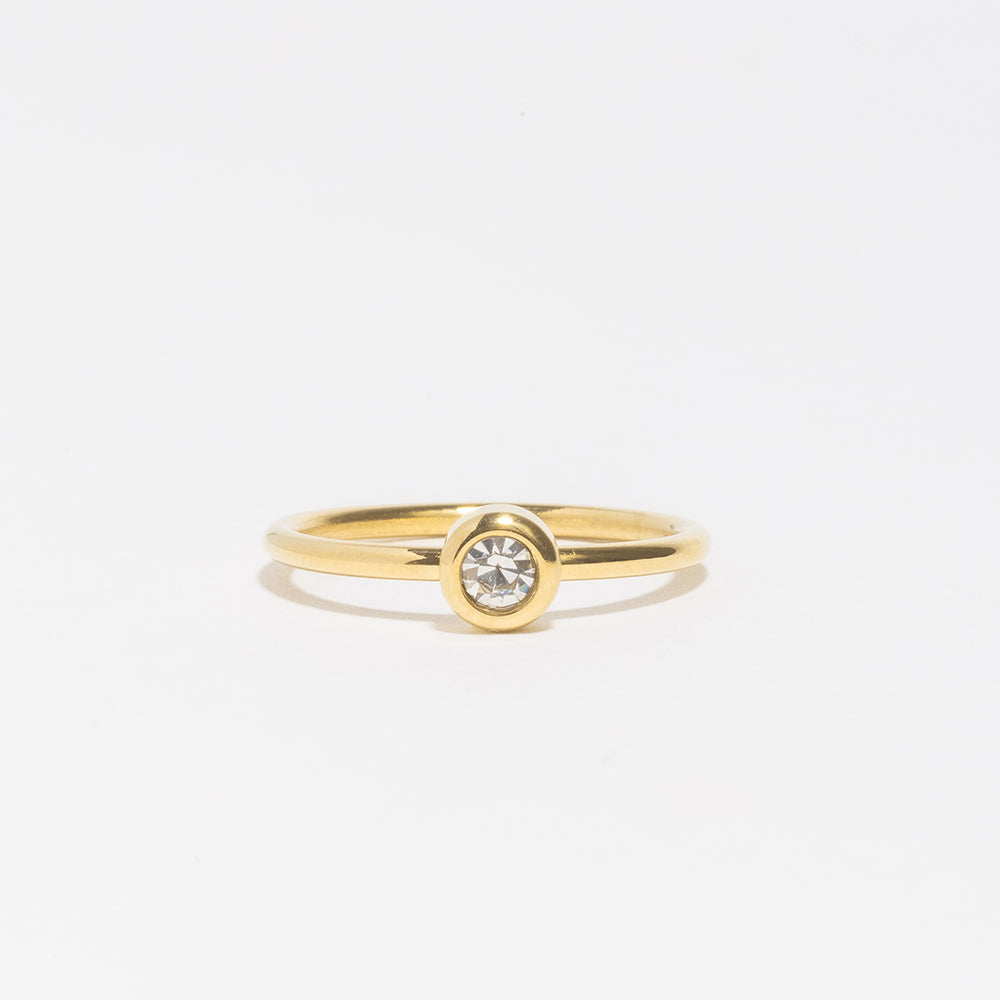 Olya Bezel Ring-Rings-LuckyLeti Jewelry-Gold-5-Lucky Leti Jewelry