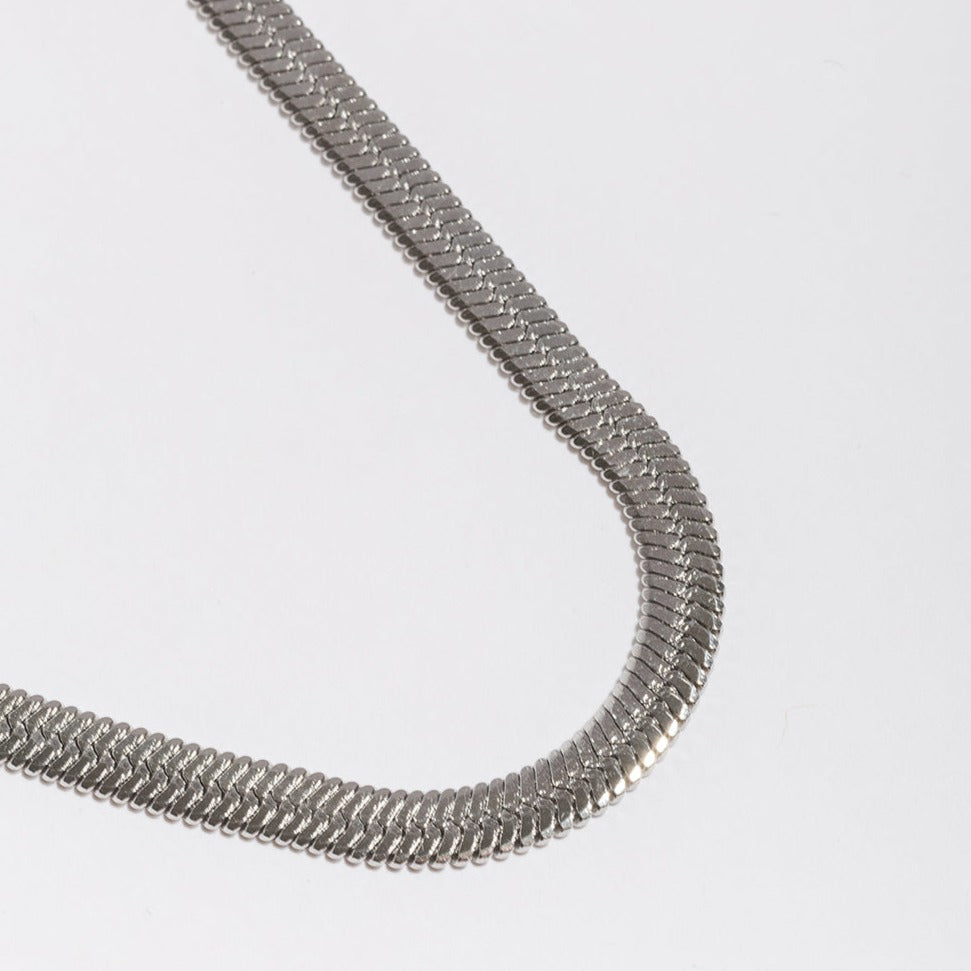 Ramia Chain Necklace-LuckyLeti Jewelry-Silver-Lucky Leti Jewelry