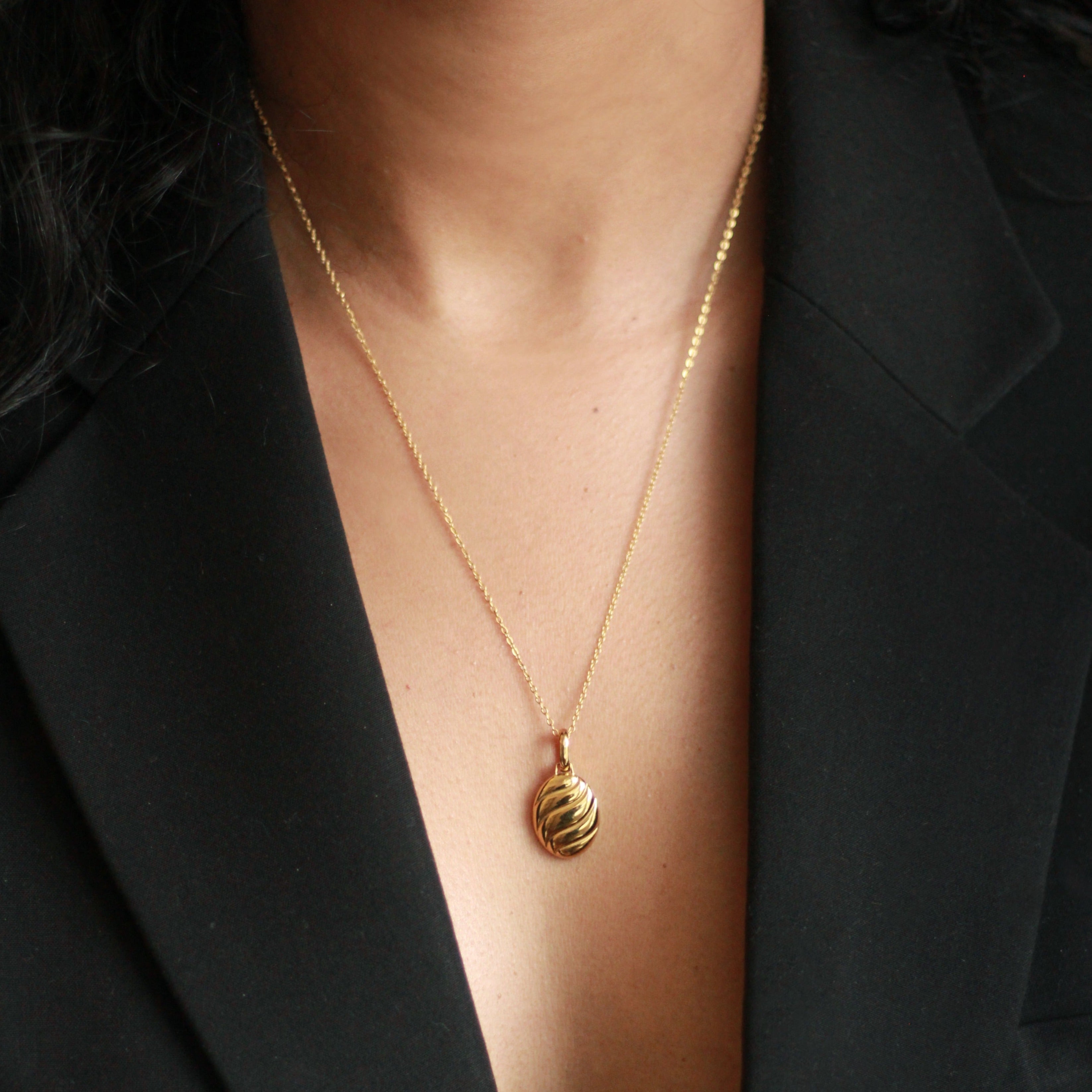 Simona Pendant Necklace-LuckyLeti Jewelry-Gold-Lucky Leti Jewelry