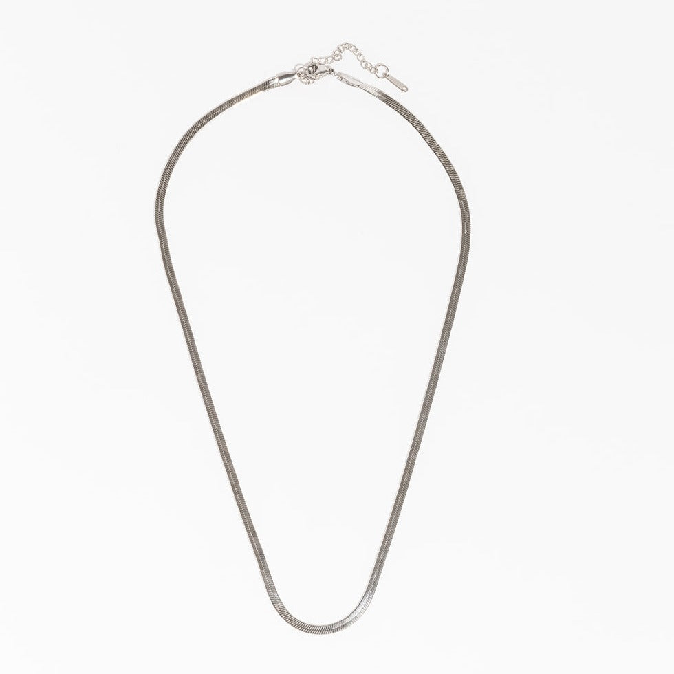 Sleek Chain Necklace-LuckyLeti Jewelry-Silver-Lucky Leti Jewelry