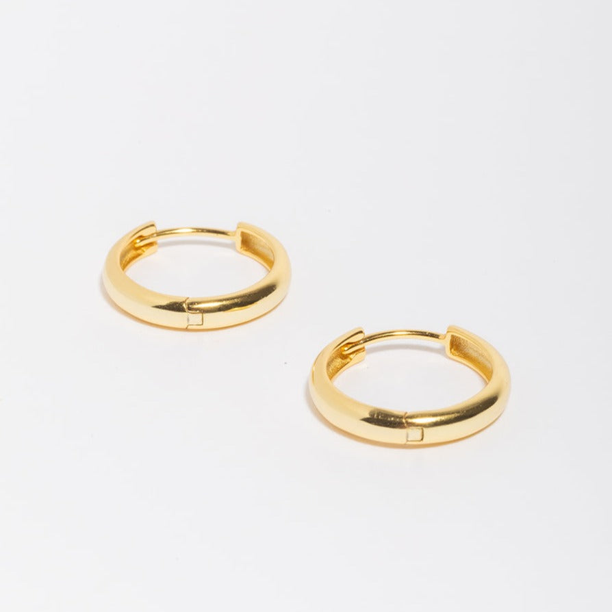 Small Bold Hoops-LuckyLeti Jewelry-Gold-Lucky Leti Jewelry