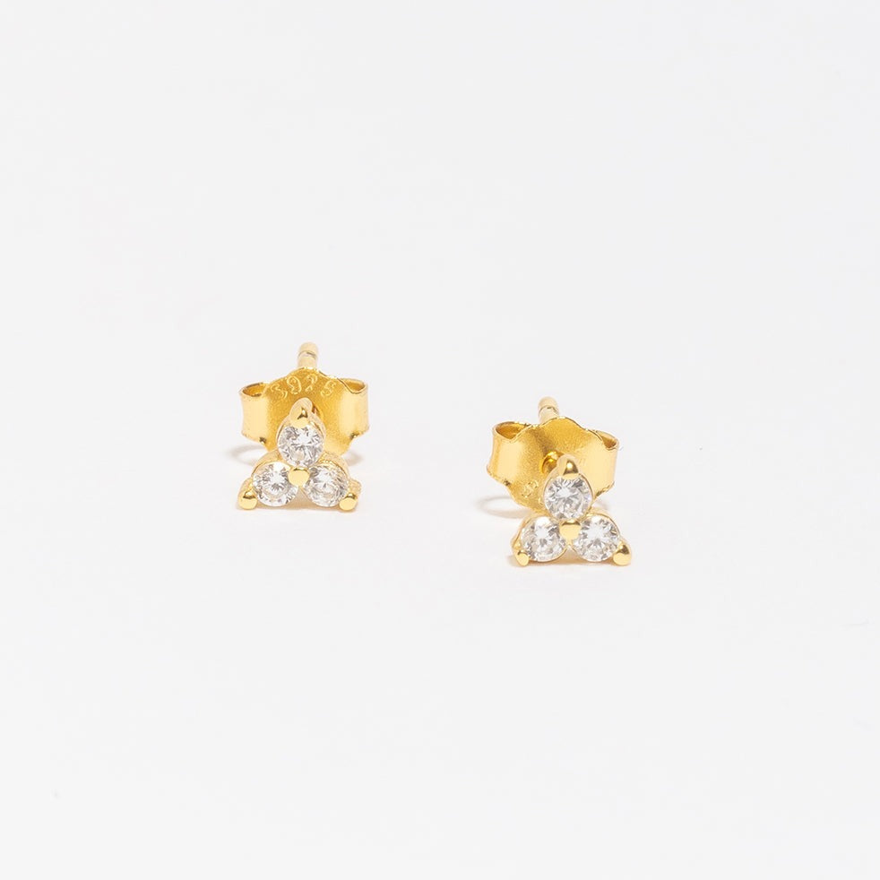 Trio Studs-LuckyLeti Jewelry-Gold-Lucky Leti Jewelry