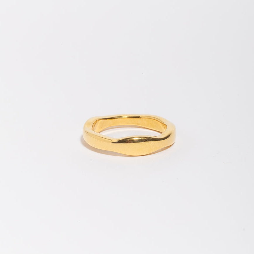 Wavy Ring-Rings-LuckyLeti Jewelry-Gold-6-Lucky Leti Jewelry