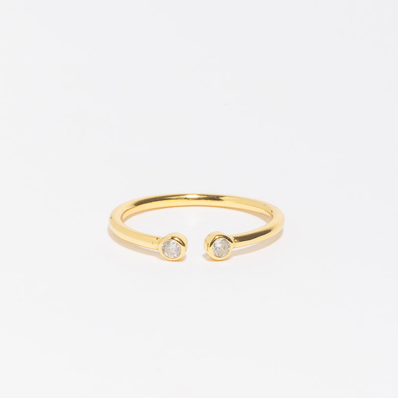 Yordana Open Bezel Ring-Rings-LuckyLeti Jewelry-Gold-7-Lucky Leti Jewelry